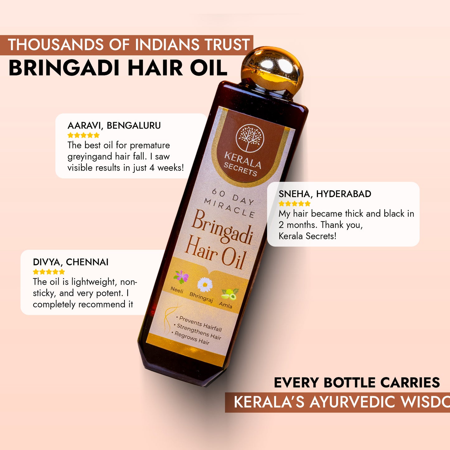 60 Day Miracle Bringadi Hair Oil
