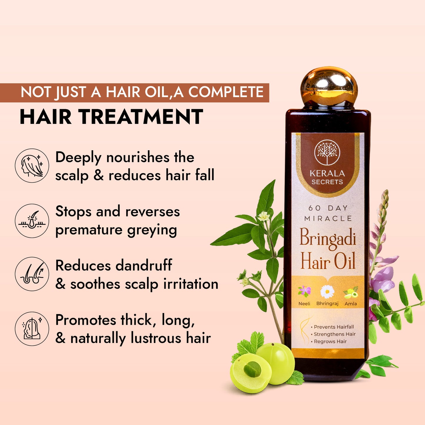 60 Day Miracle Bringadi Hair Oil